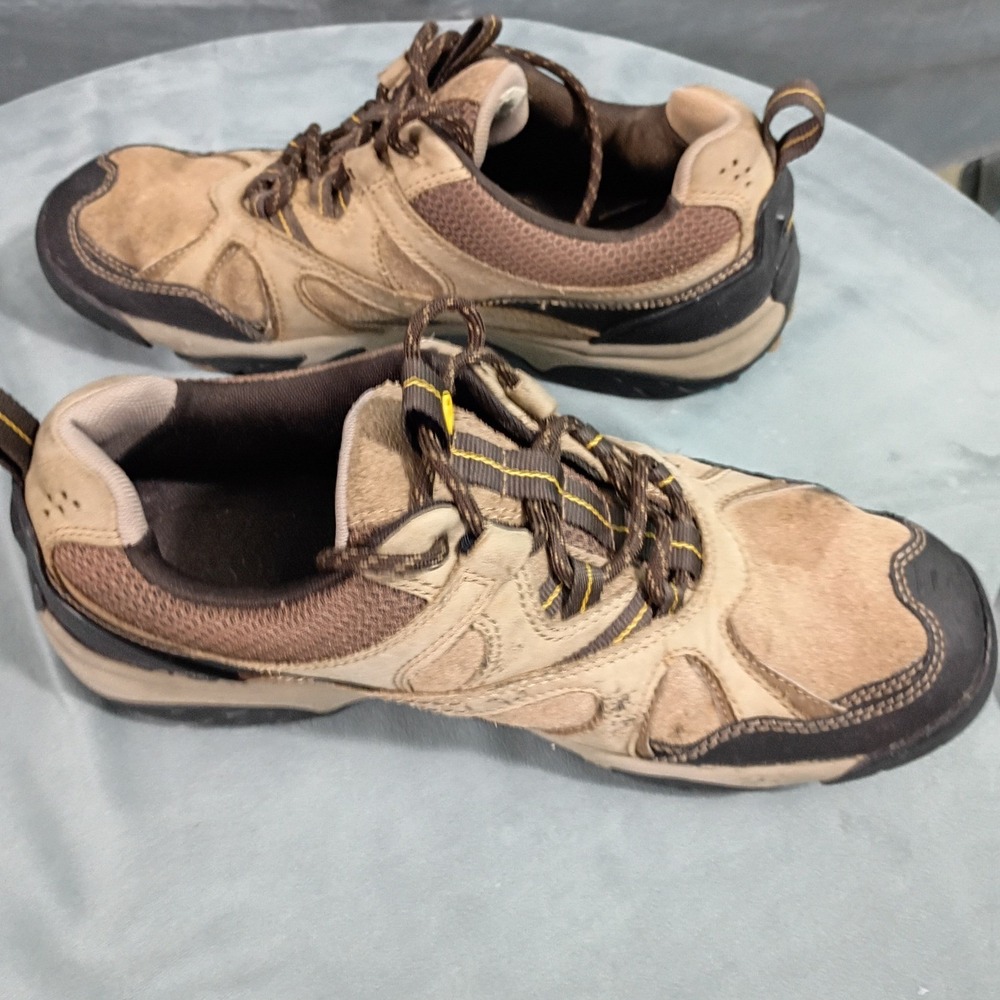 Rockport XCS Mens Hiking Shoes Tan Brown Leather Trail Walking K54277 8.5 M
